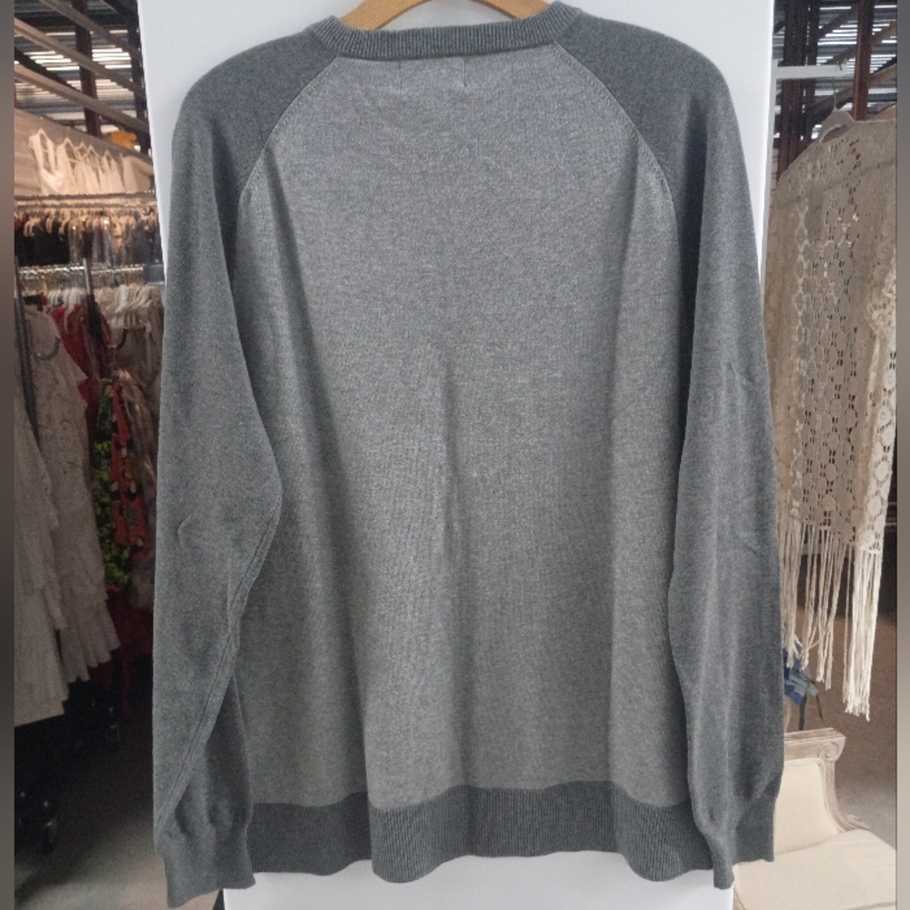 Goodfellow & Co Gray Crewneck Sweater Lightweight Knit - Picture 4 of 6